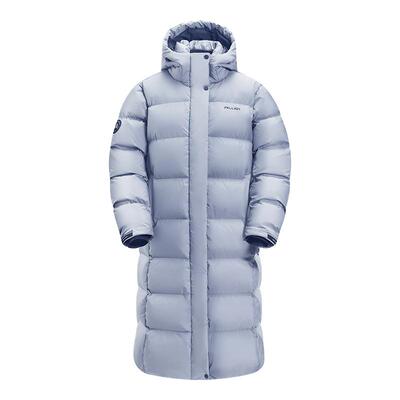 赵露思同款【极光MAX】伯希和户外长款连帽羽绒服700蓬鹅绒服外套