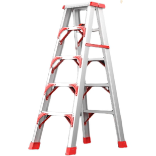 铝合金人字梯加厚工程梯4米家用梯子3米伸缩折叠款安全施工梯