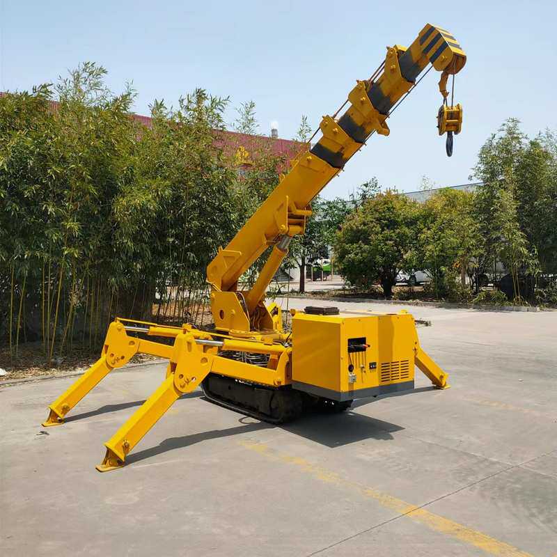 5吨履带蜘蛛起重机伸缩臂3吨蜘蛛吊车无线遥控8吨小型履带吊塔吊