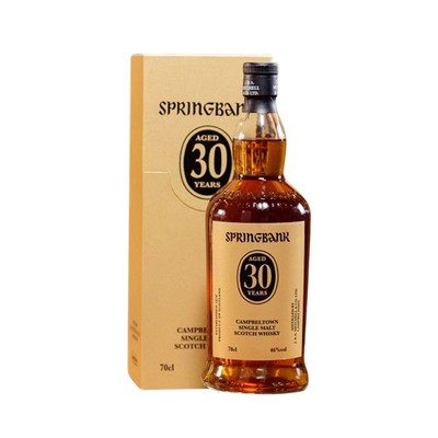 【指南针】云顶30年苏格兰坎贝尔镇单一麦芽威士忌行货Springbank
