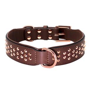 防咬狗项圈大型犬铆钉脖圈狗链宠物颈圈金毛法斗恶霸脖套狗狗用品