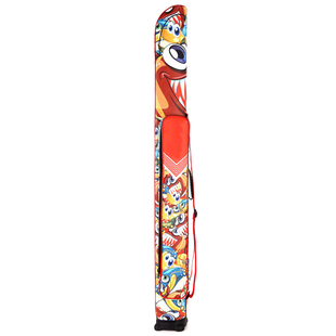 彩绘PU防水鱼竿包多功能渔具包1.25米防水钓鱼伞包轻便硬壳钓鱼包