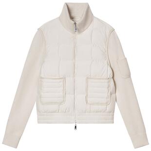 PSALTER诗篇羽绒毛织拼接的箱型立领羽绒服2025冬季款