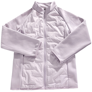 韩版时尚气质立领拼接轻薄棉服外套女冬季高级感修身棉衣显瘦上衣