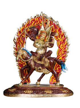 铜像摆件鎏金尼泊尔手工