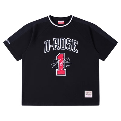 MN罗斯球衣退役1号公牛队短袖T恤