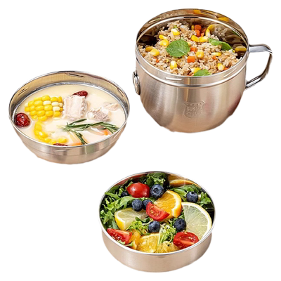 食品级不锈钢饭盒快餐杯泡面碗