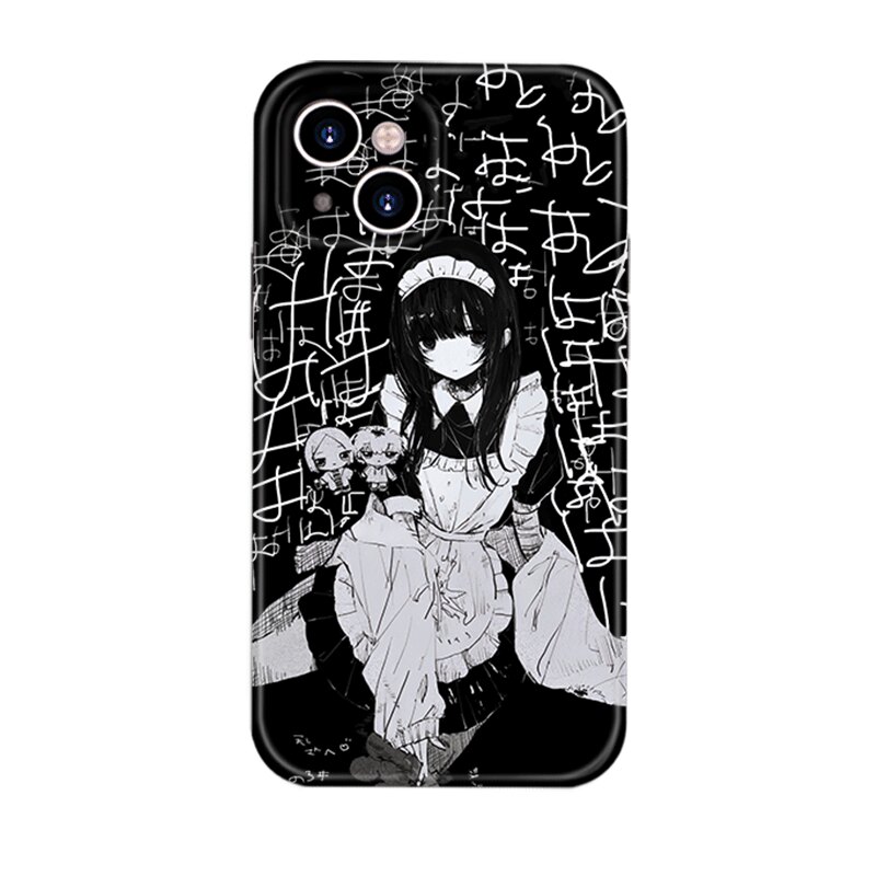 动漫暗黑少女洛丽塔女仆适用iPhone17promax苹果16IMD光面磁吸荣耀300菲林opporeno14iqoo1