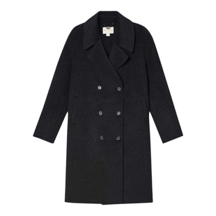 PSALTER诗篇赫本风宽松廓形落肩毛呢大衣外套2025冬款