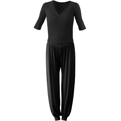 裸感瑜伽服秋冬晨跑运动健身套装