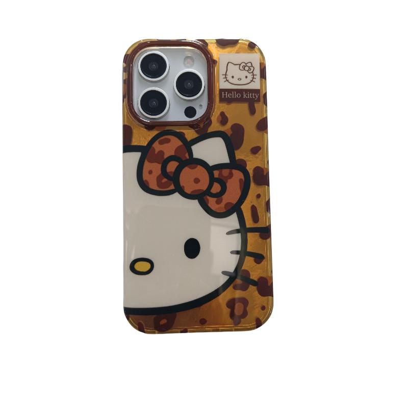 日系卡通可爱kitty带挂绳适用苹果16手机壳甜妹iPhone14pro小众17PRO新款13硅胶15ProMax女款1