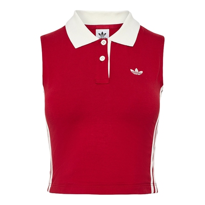 adidas阿迪达斯三叶草针织运动无袖POLO领时尚背心2026夏 KY5695