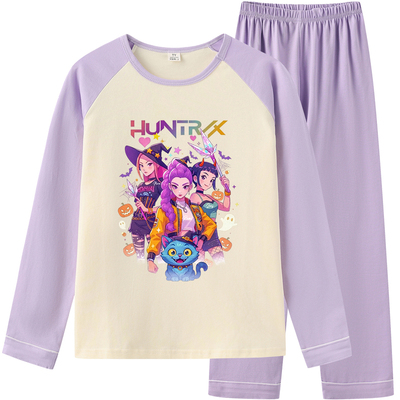 kpop猎魔女团儿童睡衣 kpop demon hunters衣服女 猎魔女团家居服