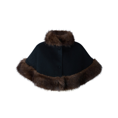 me siento 25AW绵羊毛时尚简约毛呢毛绒披肩