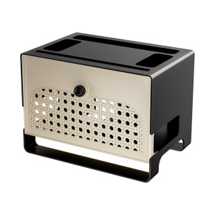 中古风路由器收纳盒wifi机顶盒光猫电视柜置物架插座理线遮丑神器