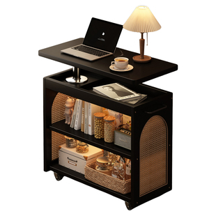 折叠茶几可移动实木边几可升降沙发侧边柜客厅轻奢高级感角几边桌