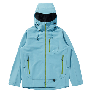 美式潮牌冲锋衣2026春秋新款户外防风防水登山服宽松大码夹克外套