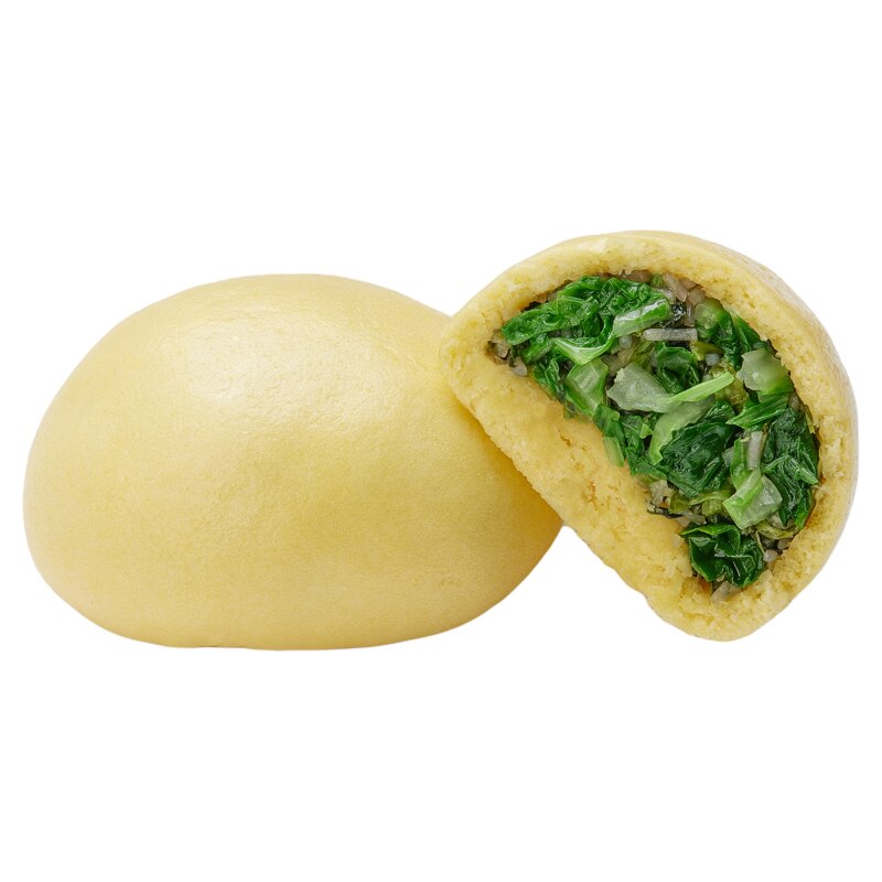 【每袋6个】邯雪粗粮菜团子四种口味低脂早餐荠菜小白菜饱腹酸菜
