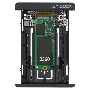ICY DOCK M.2 NVMe移动硬盘盒转U.2 SSD硬盘盒免工具MB705M2P-B