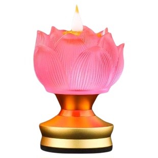 琉璃莲花灯家用佛前供佛灯佛堂led灯长明灯供奉观音灯招财贡灯