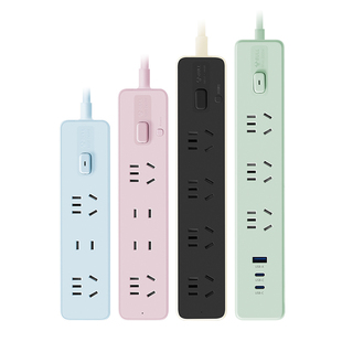 公牛插座转换器多位多功能总控办公家用插板接线板拖线板插排排插