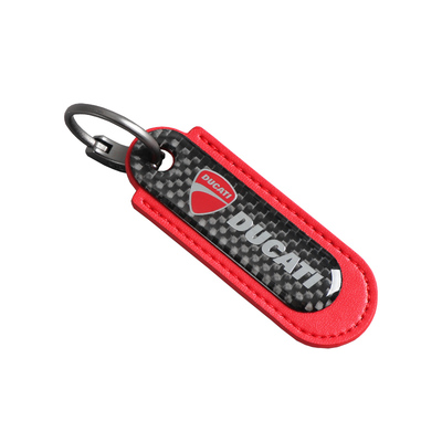 杜卡迪摩托车碳纤维钥匙扣高级感