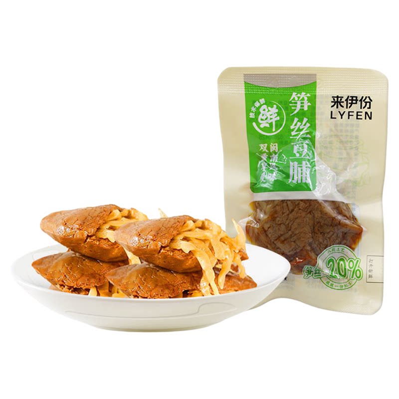 来伊份笋丝豆脯500g豆腐干
