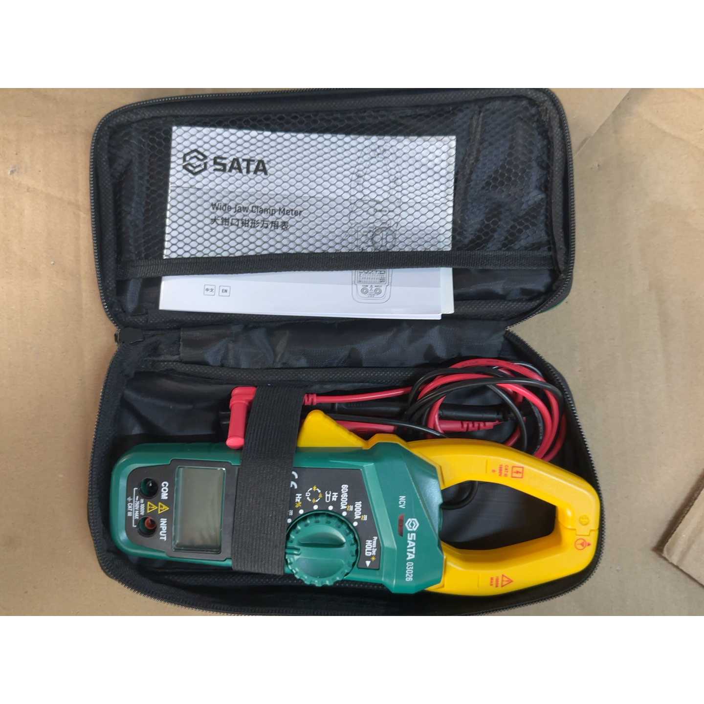 世达SATA钳形万用表03026原装正品带原装包说明书图片