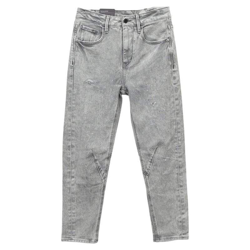 ABLEJEANS弹显瘦锥形九分牛仔