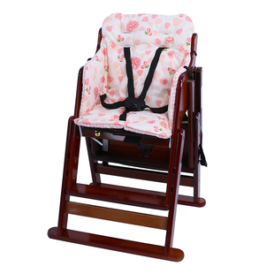 婴儿实木餐椅加厚保暖坐垫宝宝餐桌椅棉垫宝宝吃饭高脚椅靠垫凉垫