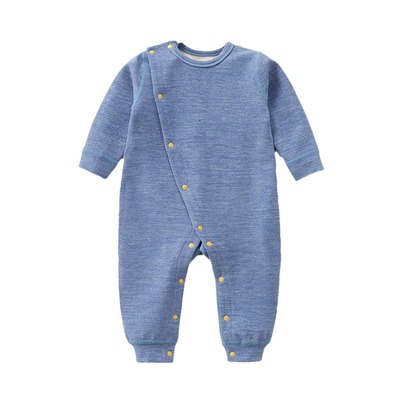 婴儿德绒连体衣春秋冬季保暖内穿