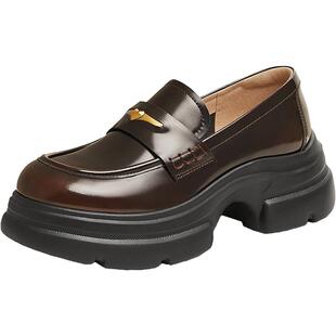 TATA他她魔法侦探英伦厚底乐福鞋女鞋小皮鞋女鞋单鞋新款7OL35AA5