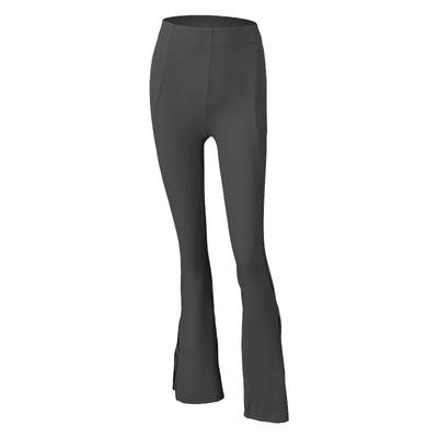 Soft神裤高腰螺纹拉链款微喇叭裤