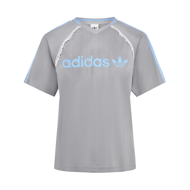 adidas阿迪达斯三叶草女子JERSEY休闲宽松运动短袖T恤上衣LF2324