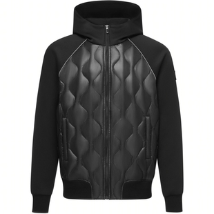 【鹅绒】波司登男女同款轻薄连帽羽绒服卫衣拼接秋季百搭舒适潮流