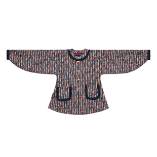 谜阿凰【斑斓】明制汉服粗花呢圆领袄保暖外套原创通勤复古女款