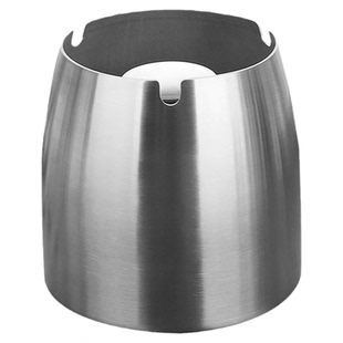 带盖烟灰缸不锈钢防飞灰现代家用餐厅酒店烟盅防摔大号定制送礼