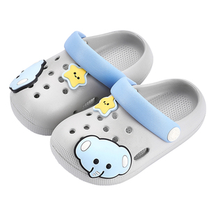 宝宝凉鞋男童夏季包头幼儿洞洞鞋软底小孩室内洗澡女童儿童沙滩鞋