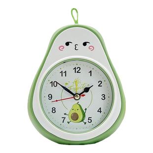 可爱桃子小闹钟学生宿舍简约儿童床头卧室厨房闹铃少女可爱可挂墙