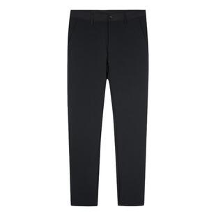 才子男装加绒商务休闲裤男2025秋冬新款修身直筒加厚保暖黑色裤子