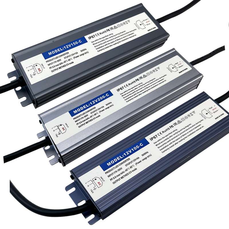 220v转12v24v低压户外防水防雨适配器开关电源100w200w400w变压器