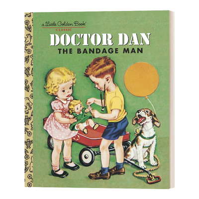 英文原版绘本 Doctor Dan The Bandage Man 包扎员丹医生 精装小金书绘本 英文版 进口英语原版书籍