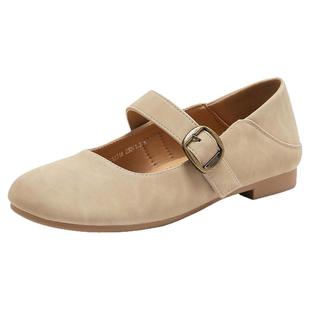 大东复古单鞋女2025新款配裙子绝美温柔晚晚鞋低跟圆头玛丽珍女鞋