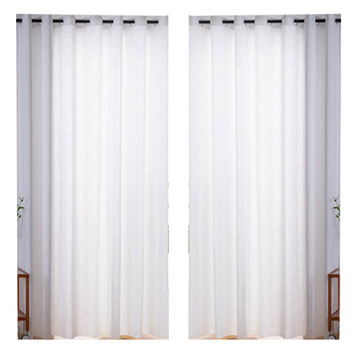 透光不透人的成品白色窗纱