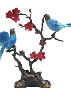 彩铜双喜临门客厅摆件家居礼品