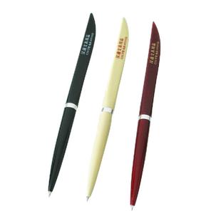 汉通扁刀笔圆珠笔手帐笔0.7快递驿站签字笔开箱物流笔商务塑料杆