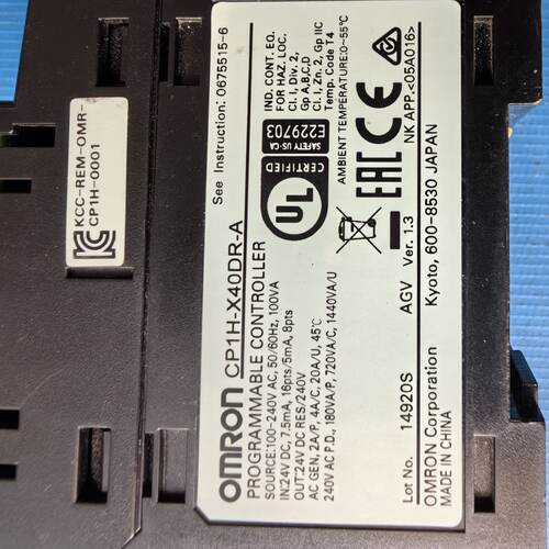 议价Cp1h-X40dr-A Used Disassembled Machine Excellent Conditi