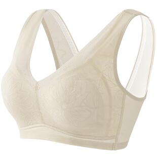 美佳美侬夏季薄款内衣女大胸显小胸罩聚拢收副乳防下垂无钢圈文胸