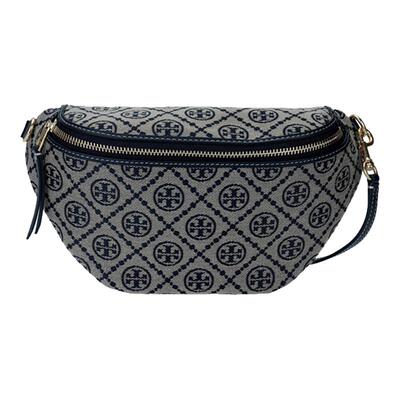Tory Burch/汤丽柏琦T MONOGRAM 女士腰包经典老花款拉链开合挎包