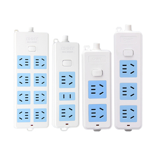 正泰无线插座排插多功能家用插线板带usb新国标无线拖把多孔插排